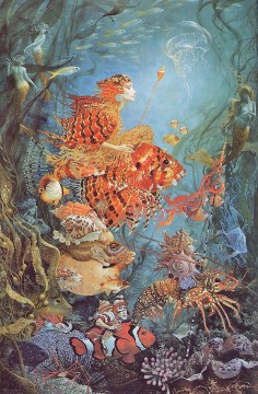 Fantasía popular Painting - Fantasías de la Fantasía del Mar